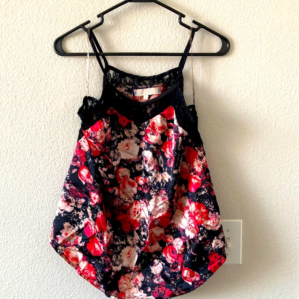 Large Floral Dress Tank Top